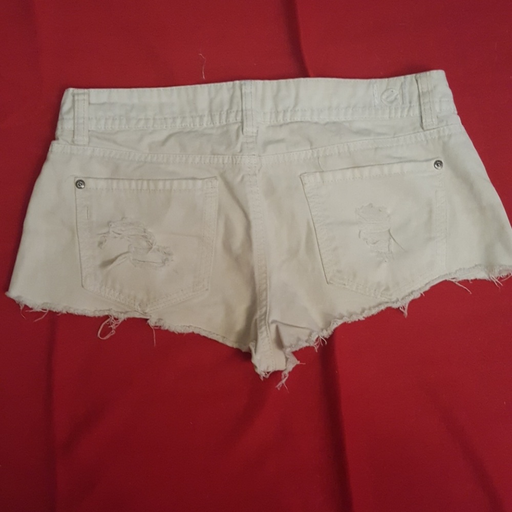 Distressed Low Rise Shorts - Picture 2 of 2